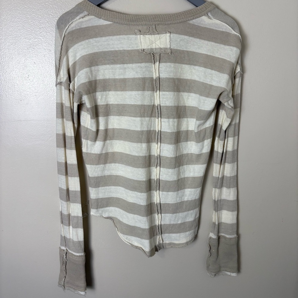 Free People x We The Free Sail Away Long Sleeve In Natural Combo Small - Picture 6 of 8